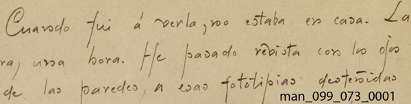 Fragmento 1 manuscrito Cansinos Assens